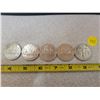Image 1 : Lot of five Canadian $1.00 nickel dollars - 1976 X 2, 1977, 1978, 1984 Jaques Cartier