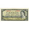 Image 1 : 1954 Canadian $20.00 Twenty Dollar bill