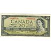 Image 1 : 1954 Canadian $20.00 Twenty Dollar bill