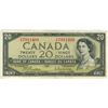 Image 1 : 1954 Canadian $20.00 Twenty Dollar bill