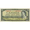 Image 1 : 1954 Canadian $20.00 Twenty Dollar bill