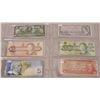 Image 1 : Canada Bank Notes $1 1937, $2 1986, $5 2006, $10 1954, $20 1991, $50 1975