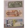 Image 2 : Canada Bank Notes $1 1937, $2 1986, $5 2006, $10 1954, $20 1991, $50 1975