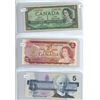Image 2 : Canada Bank Notes $1 1954, $2 1974, $5 1986, $10 1954, $20 1979, $50 1988
