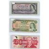 Image 4 : Canada Bank Notes $1 1954, $2 1974, $5 1986, $10 1954, $20 1979, $50 1988