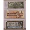 Image 4 : Canada Bank Notes $1 1937, $2 1986, $5 1954, $10 1989, $20 1969, $50 2004