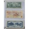 Image 5 : Canada Bank Notes $1 1937, $2 1986, $5 1954, $10 1989, $20 1969, $50 2004