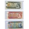 Image 1 : 3 Canada Replacement * Notes - 1973 $1, 1974 $2, 1972 $5
