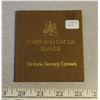 Image 2 : RCM Turks and Caicos Islands Victoria Twenty Crown Coin