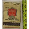Image 2 : 1 Vintage match book advertising Calgary Ginger Ale