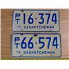 Image 1 : 2 PT 1976 SK license plates