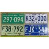 Image 1 : 4 License plates: BC, Ont, 2x 1969 SK