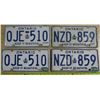 Image 1 : 4 Ontario license plates (2 pairs)