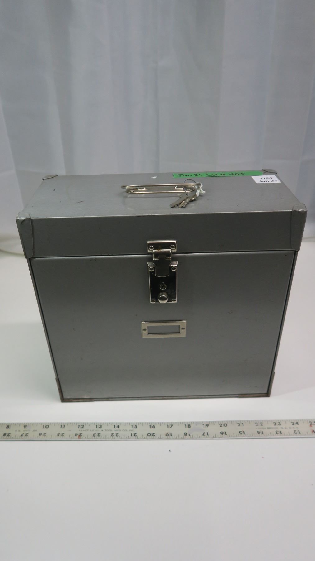 Locking Metal File Box – 5.5x12.5x12 inches with extra locking ...