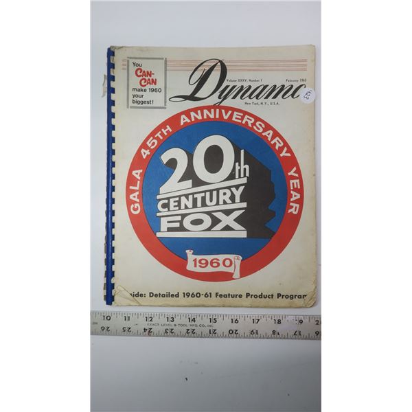 1960’s Movie Catalog for Theater Owners to order movies from including