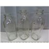Image 2 : 3 glass milk bottles