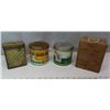 Image 3 : Assorted Tobacco tins and wood box