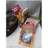 Image 3 : 1 Basket of 4 gardening books + 2 frames with SK wild flowers