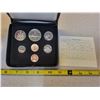 Image 2 : 1979 Double Cent Specimen 7-coin Set. Housed in its original case of issue with Maple Leaf stamped i