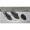 Image 2 : (2) Blue Gas Steam Clothing Irons 1950's & Stove Top Iron
