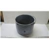 Image 3 : Blue Enamel Canner w/ Metal Handle - No Lid