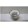 Image 4 : White & Black Enamel Double Boiler, Spittoon, Bowl