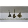 Image 4 : 3 Brass Bells with Handles & Cigarette Holder