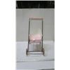 Image 2 : Pink & White Miniature Doll Stroller Furniture