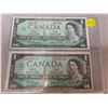 Image 2 : Lot of six 1867-1967 Canada centennial one dollar bills - 2 appear to be uncirculated