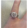 Image 1 : new sterling silver / cubic zirconia bridal ring, size 6