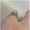 Image 2 : new sterling silver / cubic zirconia bridal ring, size 6
