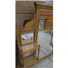 Image 2 : Vintage Mirror with Shelves - 41"H x 41"W