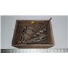 Image 2 : Vintage drill bits & sunglasses in old wooden box