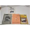 Image 1 : Set of 4, various vintage motorcycle and parts manuals