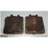Image 2 : Set of 2, Iron oven lids/covers