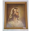 Image 1 : Portrait of Jesus Christ, reprinted painting by Warner Sallman 1940 - 18 1/2"W x 22 1/2"H