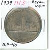 Image 1 : 1939 Royal Visit to Canada Silver Dollar. EF-40.