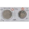 Image 1 : 1971 Canadian $1.00 & 50¢ piece