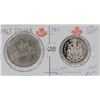 Image 1 : 1968 Dollar & 50 cent piece Low Mintage Part of 2020 Govt of Canada recall Hard to obtain