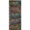 Image 1 : 5 bill set $1.00 AK1680132, $2.00 BB8731402, $5.00 30384005156, $10.00 EEH1893972 & $20.00 505813683