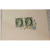 Image 2 : A Wedding gift card 1953 with two uncirculated stamps 2 cent with the new monatch