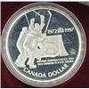 Image 2 : 1997 proof silver dollar 25th anniversary Canada / USSR hockey
