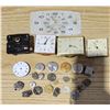 Image 1 : Vintage Clock Parts and Faces