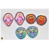 Image 1 : 3 PAIRS OF INDIGENOUS EARRINGS