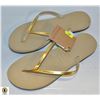 Image 1 : HAVAIANAS SANDALS WOMENS GOLD SIZE 7X8 BRAND NEW