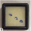 Image 1 : X3 GENUINE TANZANITE GEMSTONES, JEWELRY READY