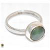 Image 1 : STERLING SILVER JADE RING STAMPED 92.5