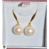 Image 1 : NEW FRESH WATER PEARL EARRINGS POSTS STAMPED 14K