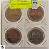 Image 1 : LOT OF 4 CANADIAN DOLLARS 60S & 70S