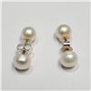 Image 1 : S84-23  FRESH WATER PEARL EARRINGS